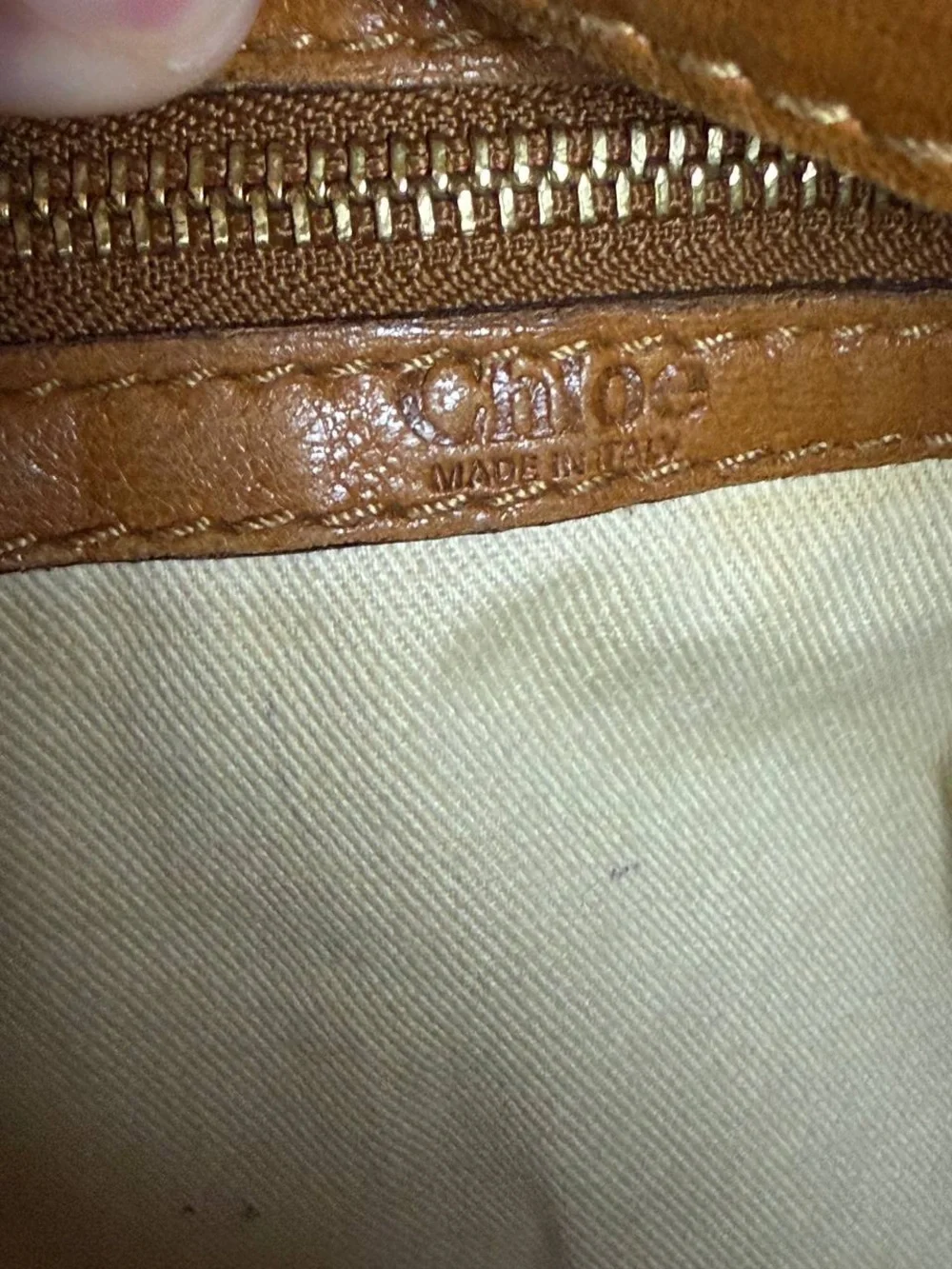 Chloe Ava East-West Brown Leather Hobo Satchel Bag